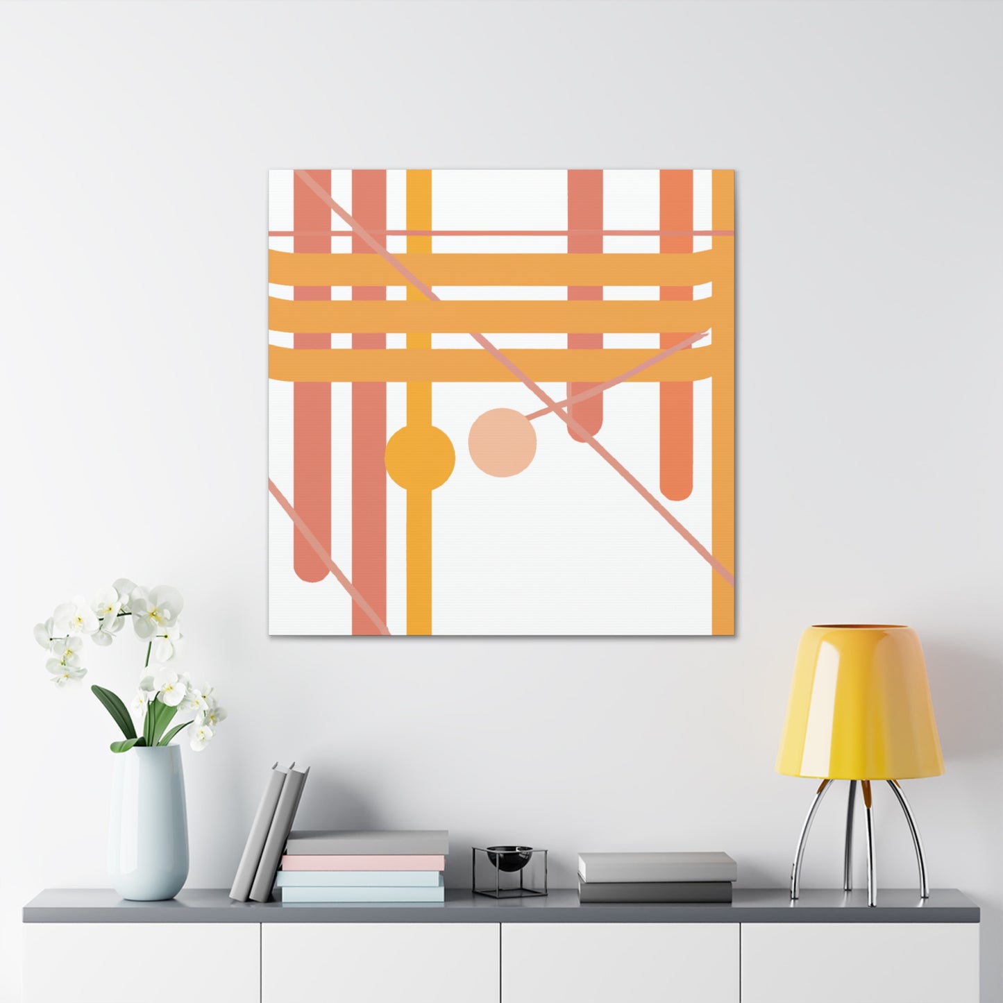 Lagoon Paradise - Midcentury - Canvas