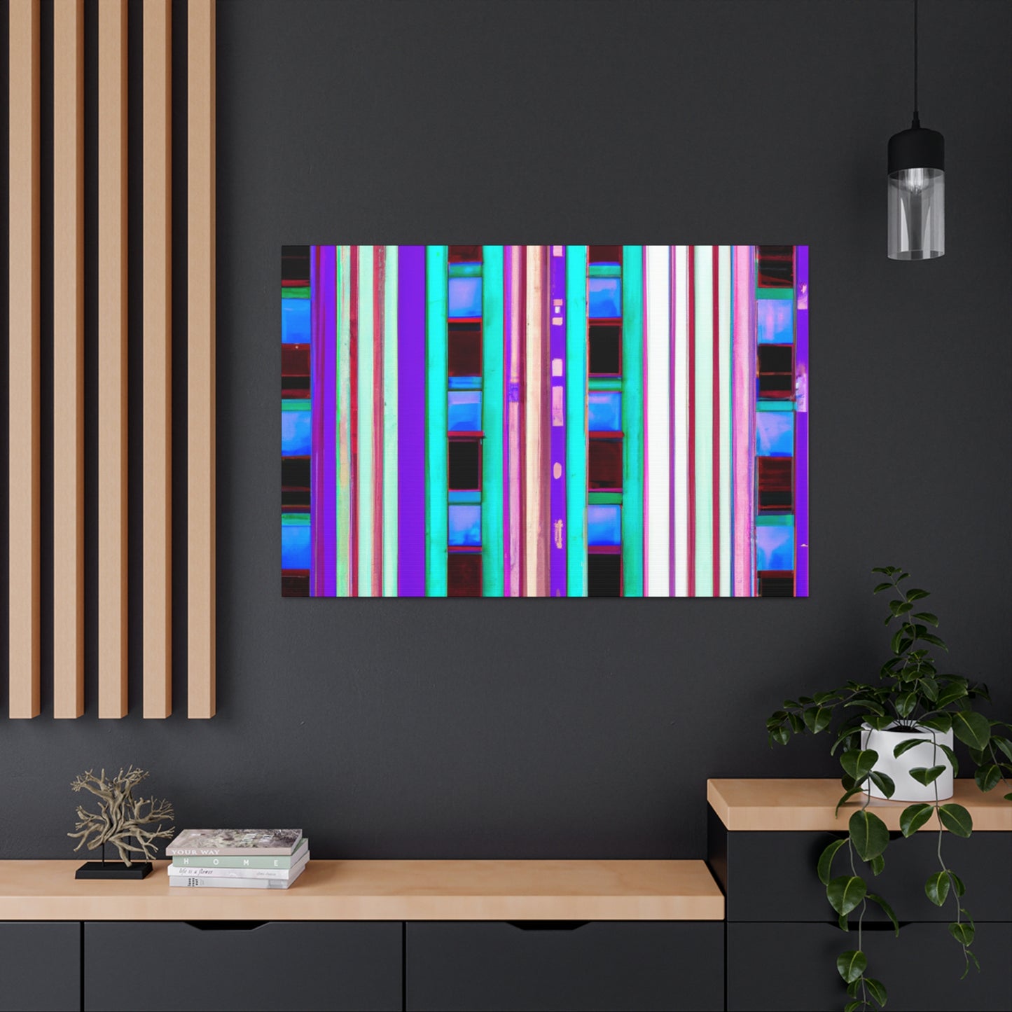 Luminous Metropolis - Architectural Canvas