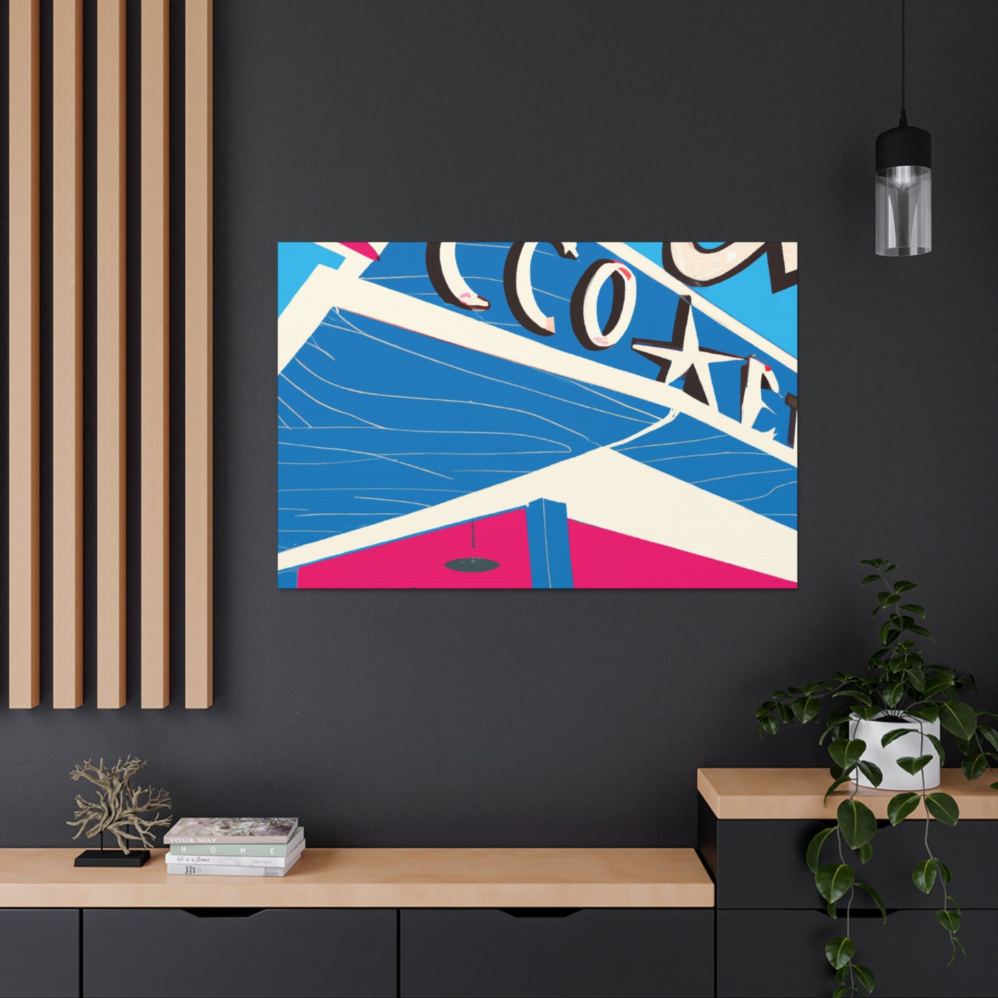 Sock-Hop Motel and Karaoke Lounge - Canvas - Pop Art