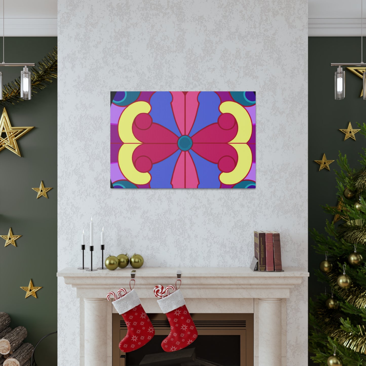 "Campfire Cuddles." - Glass Canvas