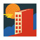 Modernist Playground - Midcentury - Canvas