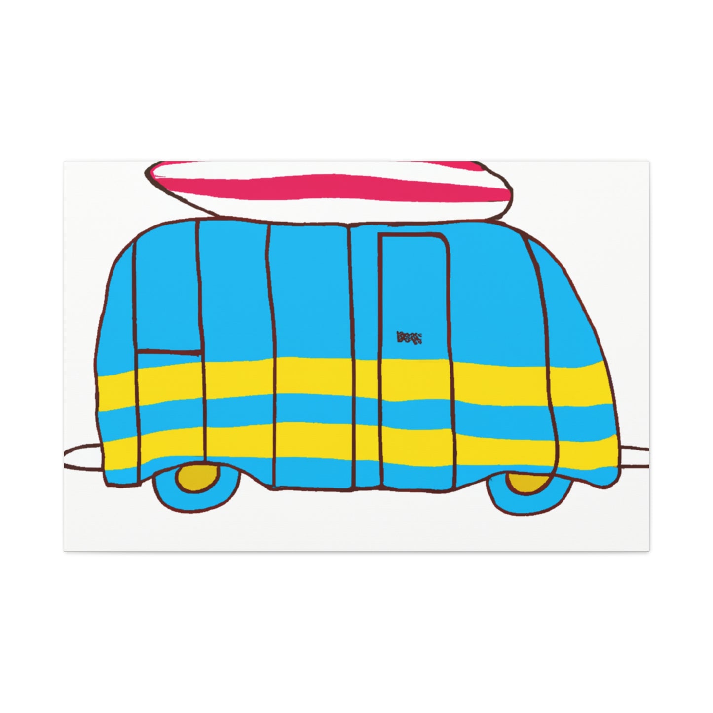 Minimal Surfmobile - Minimalism - Canvas