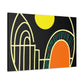 Retro Bloom - Midcentury - Canvas