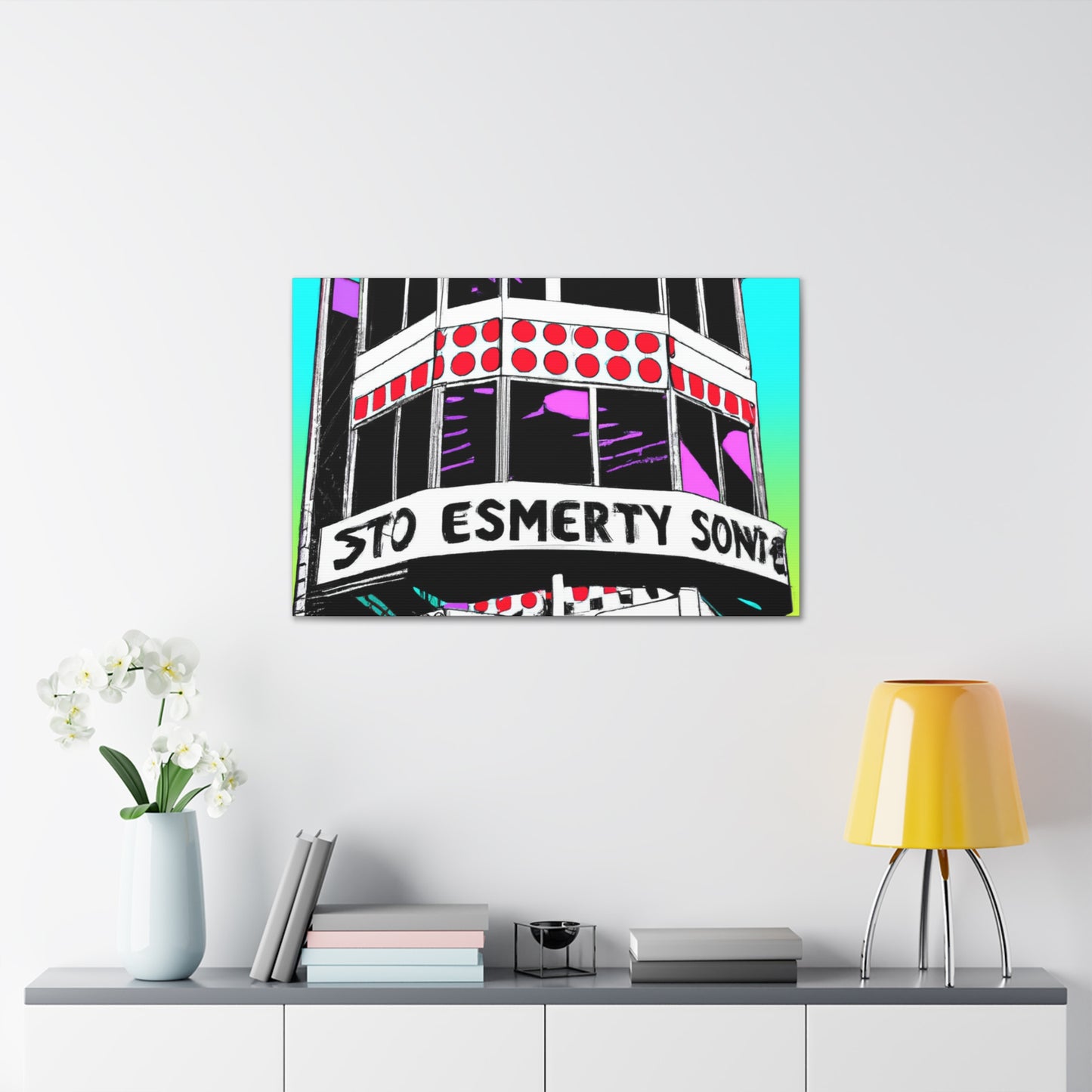 Space-Age Skating Palace. - Canvas Pop Art