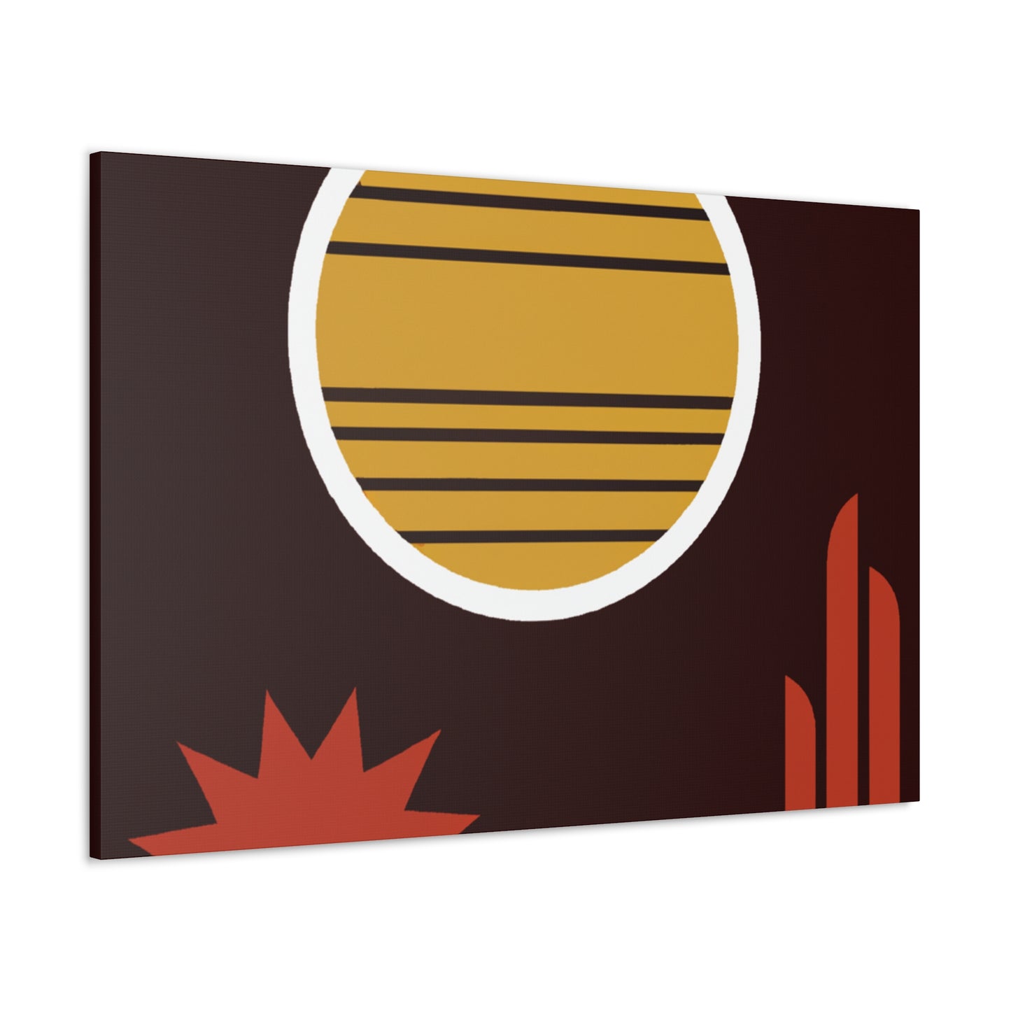 Gliding Shapes- Midcentury - Canvas