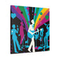 "Electric Blueberry - Retro Music" - Canvas