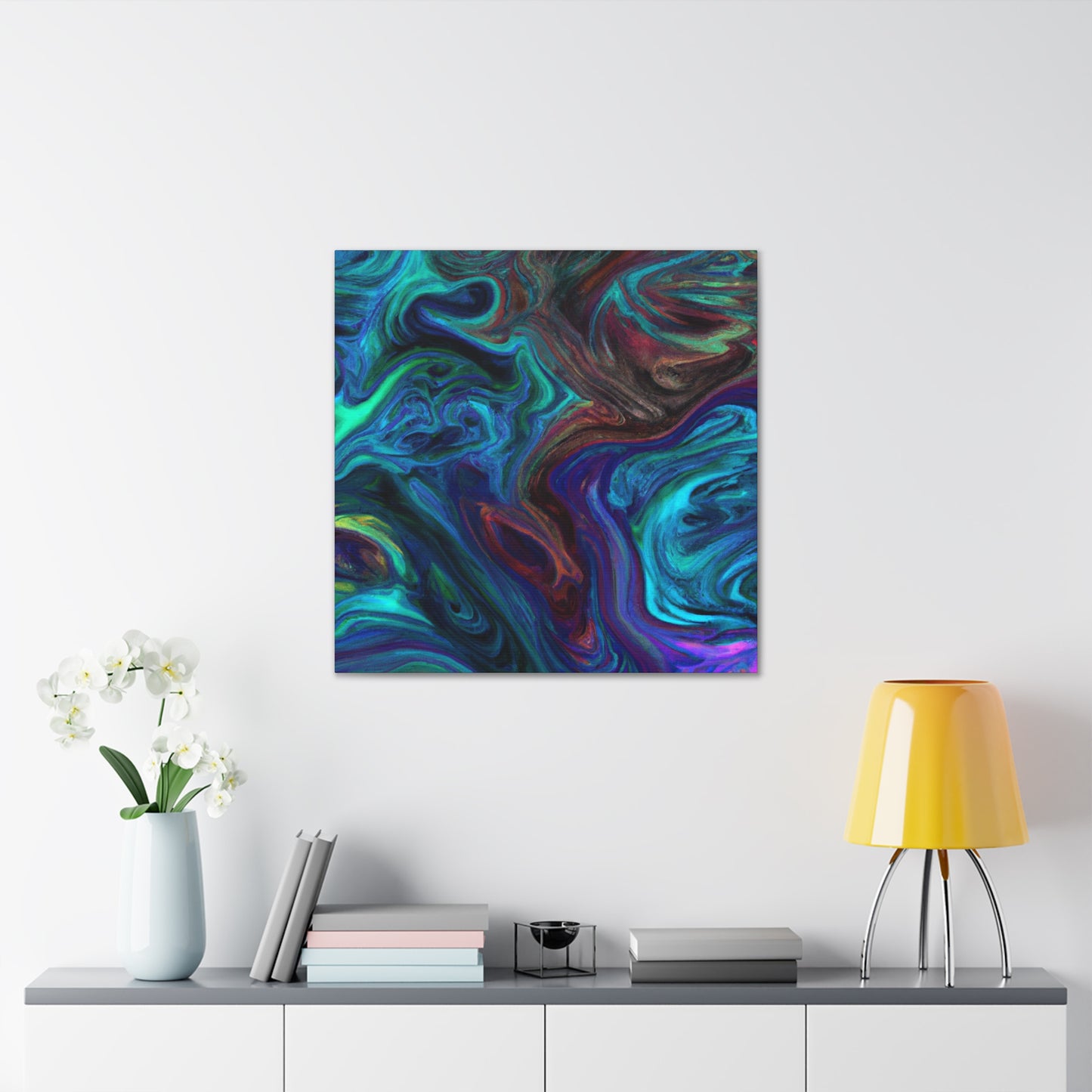 Electric Blue - Canvas - Abstract