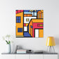 "Elegant Swirls - Midcentury" - Canvas