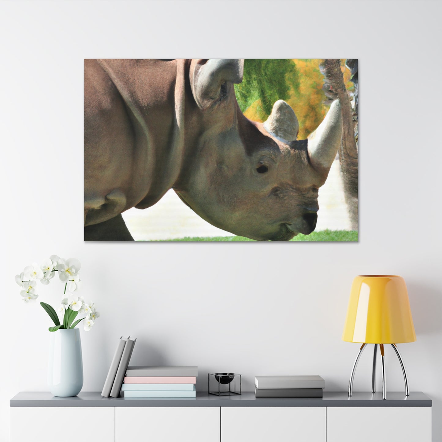 Rhino Head - Canvas - Wildlife