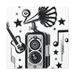 Grooving - Retro Music and Film Canvas