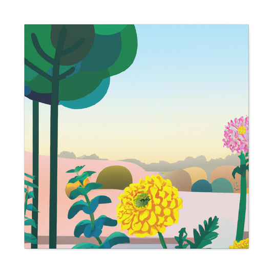 Enchanted Flora-Landscape. - Canvas