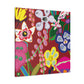 Raspberry Rose - Floral - Canvas