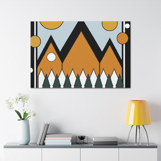 Geo-Blossoms Midcentury - Canvas