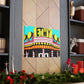 Rock 'n' Roll Drive-In Diner. - Pop Art Canvas