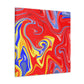 Aqua Aurora - Abstract - Canvas