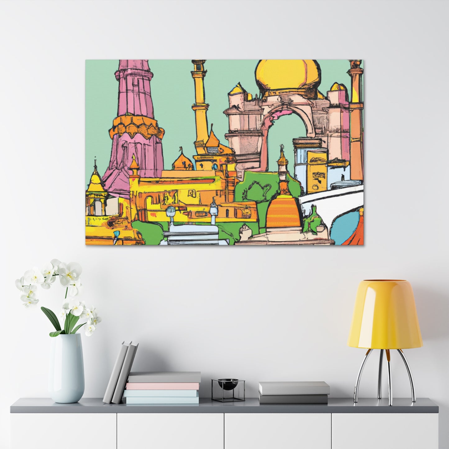 Lotus Island - Destination India - Canvas
