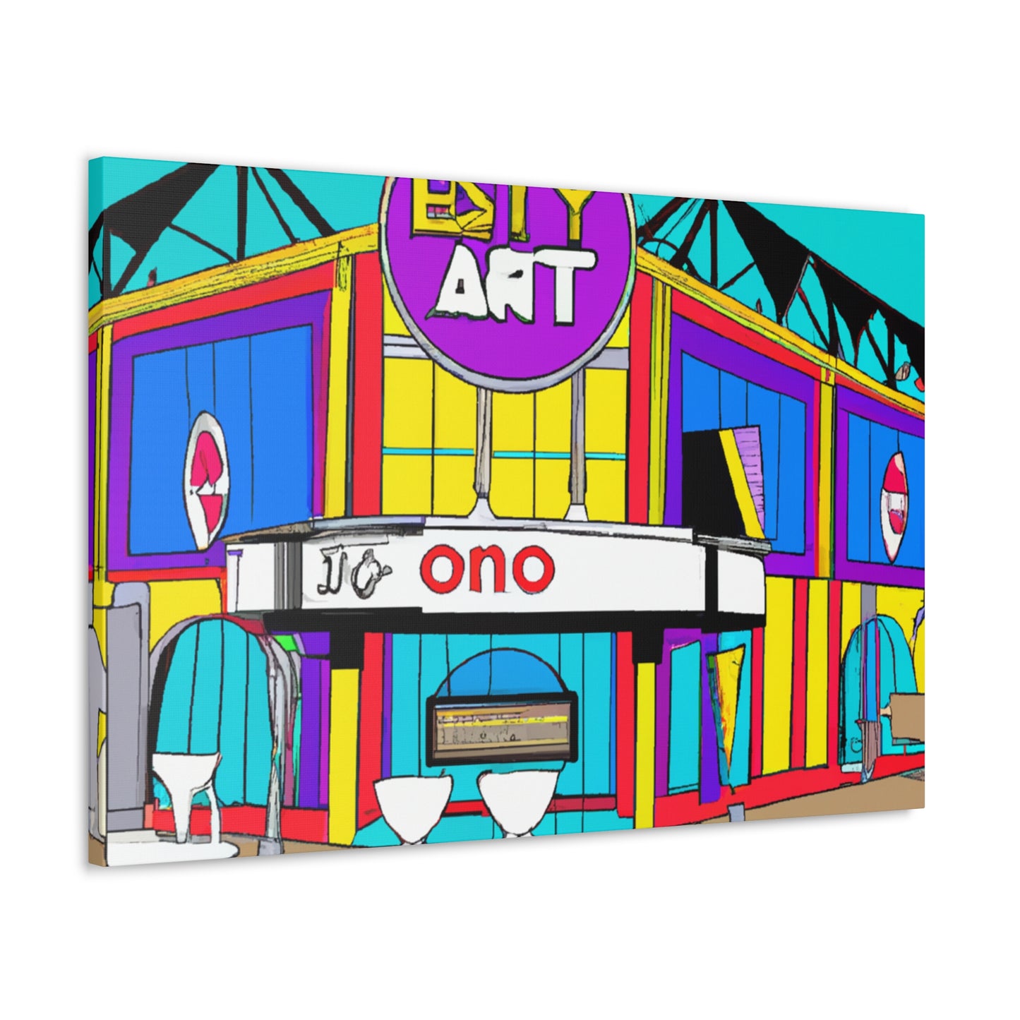 Twisty Time Soda Shop - Canvas