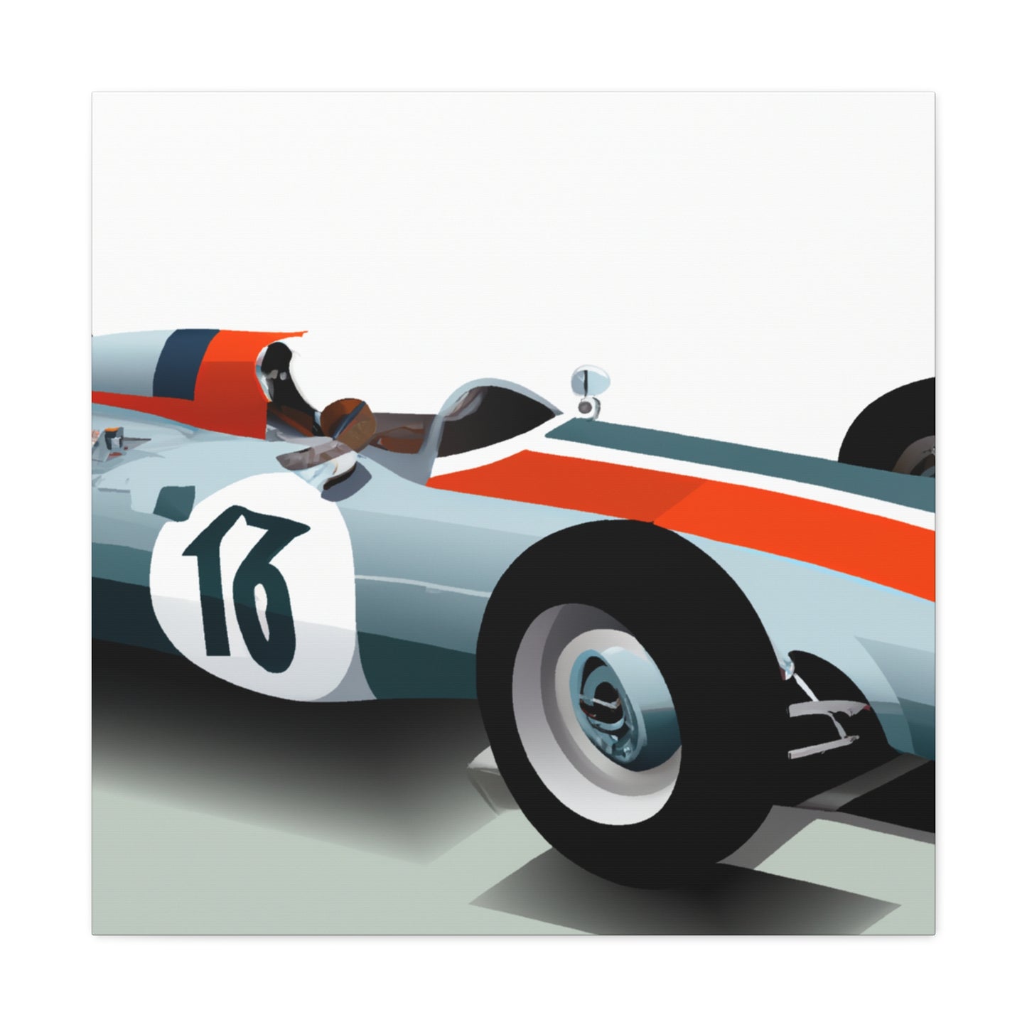 Vintage Roadrunner - Automobile - Canvas