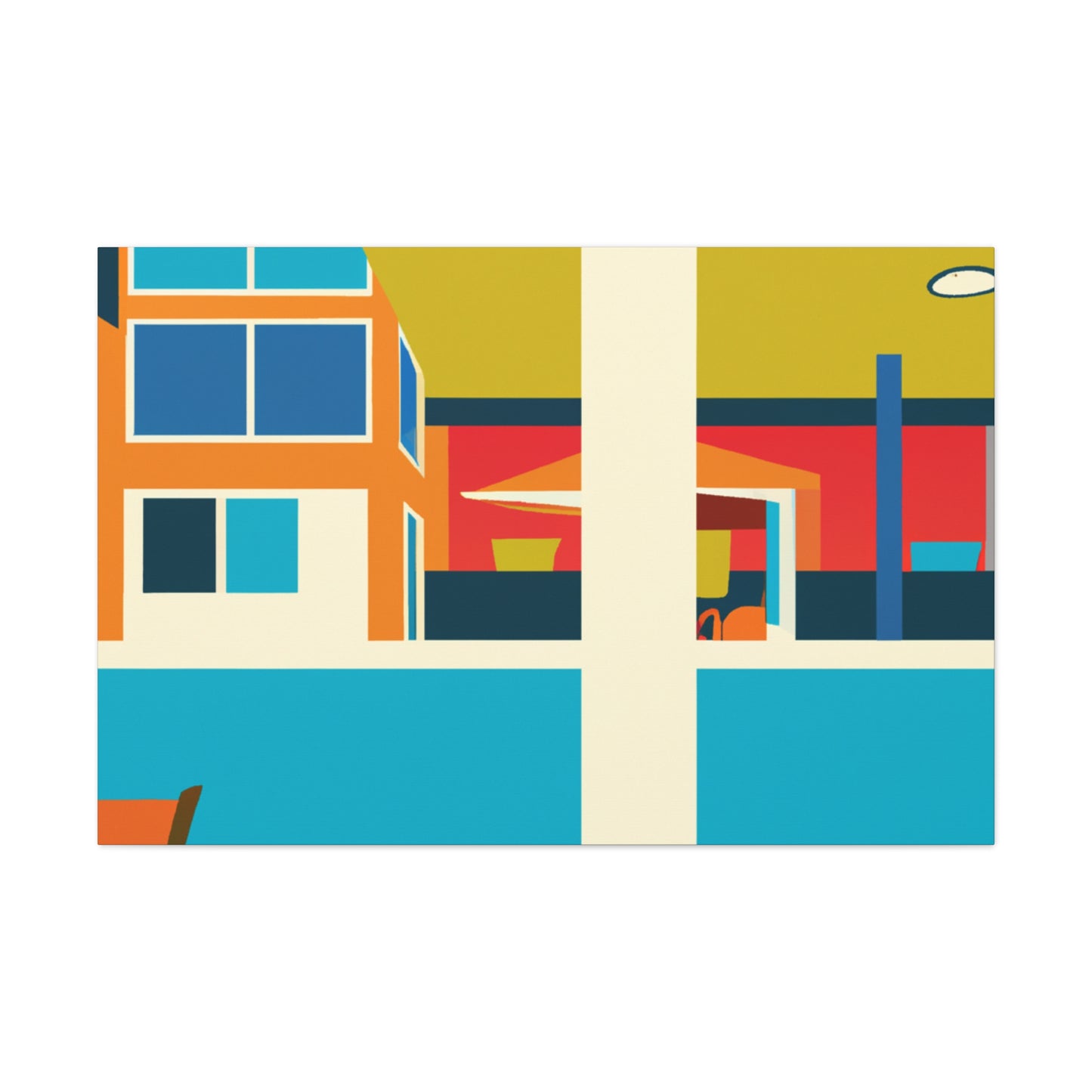 Harmonious Abstraction- Midcentury - Canvas