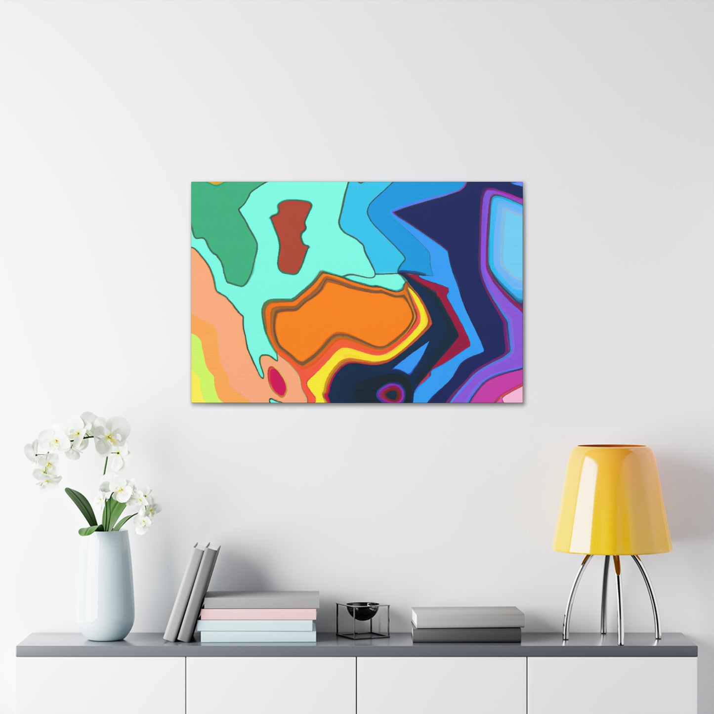 Rainbow Mist - Abstract - Canvas