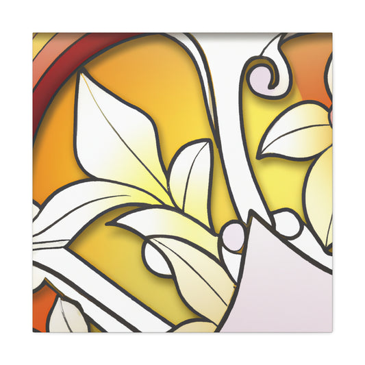 Leafy Warmth- Glass Canvas