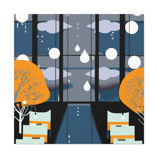 Pristine Pillar- Midcentury - Canvas