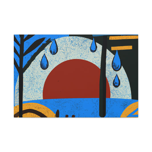 "Toned Angles- Midcentury" - Canvas