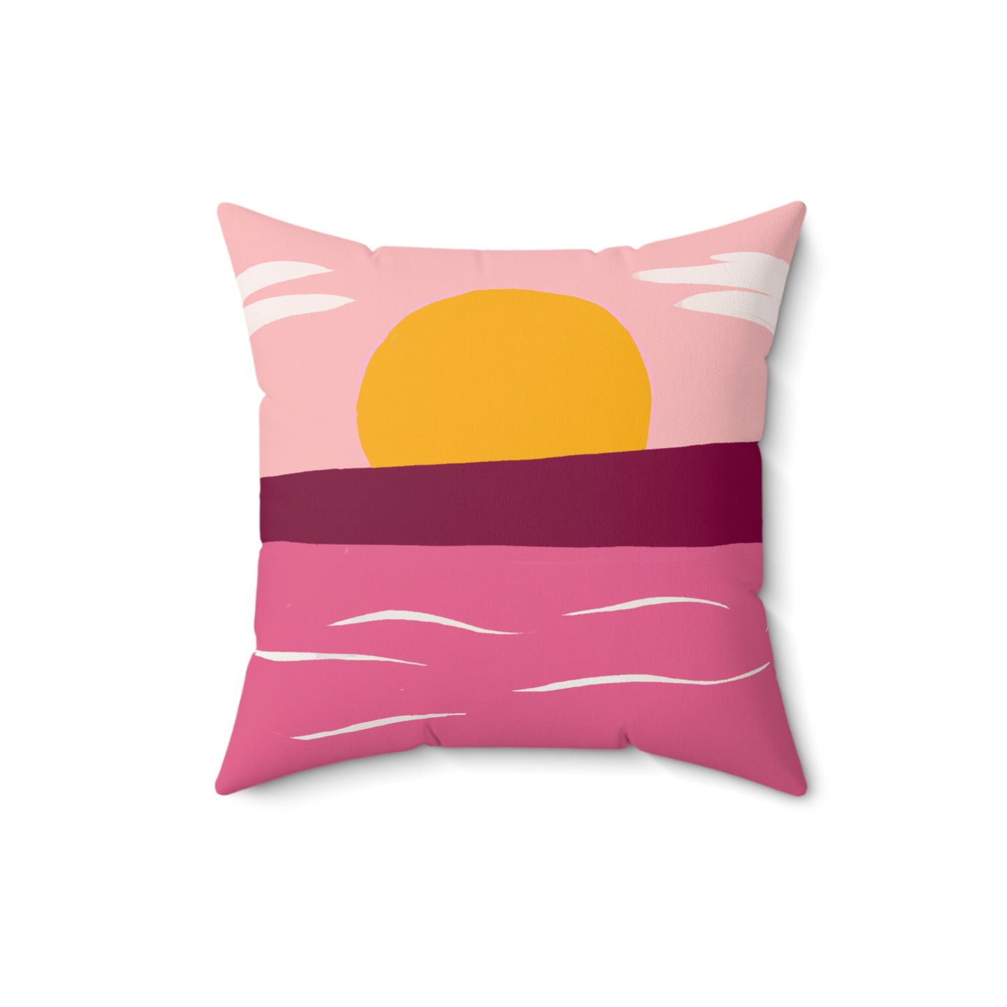 Spun Polyester Square Pillow