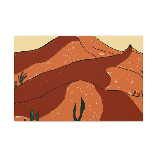 The Eliza - Vintage Contemporary - Desert = Canvas