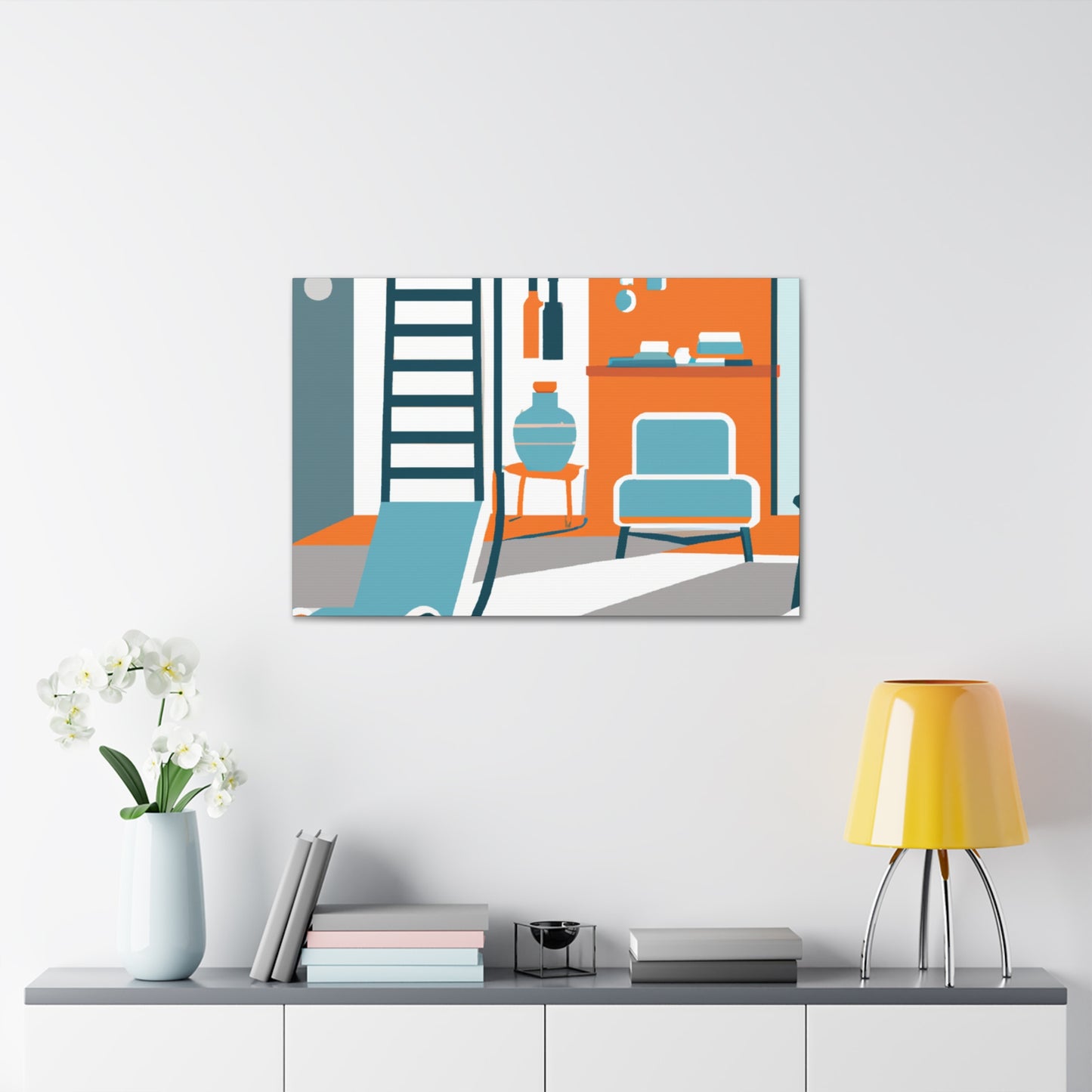 "Atomic Journey - Midcentury" - Canvas