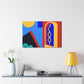 Cheerful Balcony - Midcentury Canvas