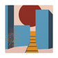 Crescent Loving Couple - Midcentury - Canvas