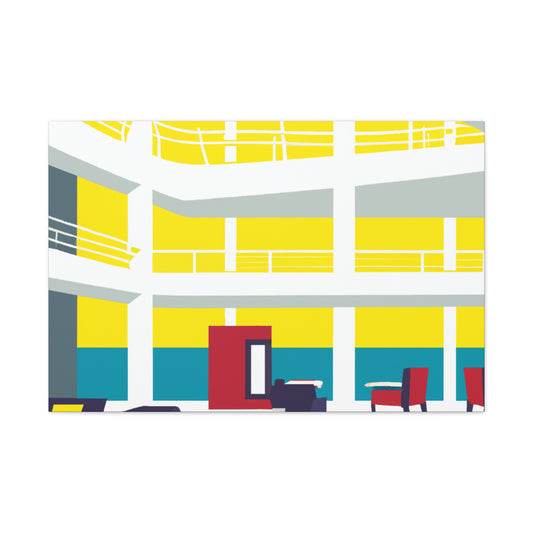 Dynamic Dawn - Midcentury - Canvas