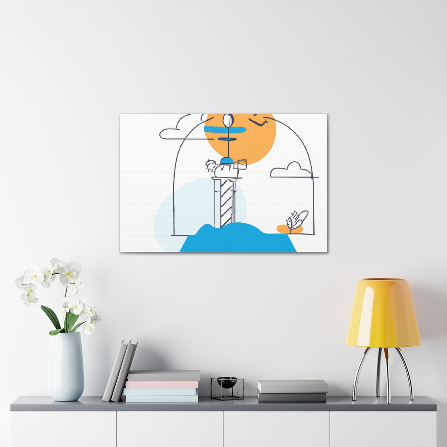 Lighthouse keys - Minimalism - Canvas