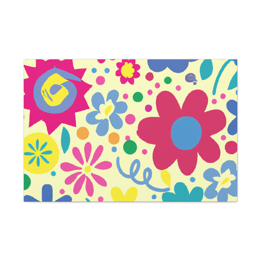 "Flower Symphony" - Floral Canvas