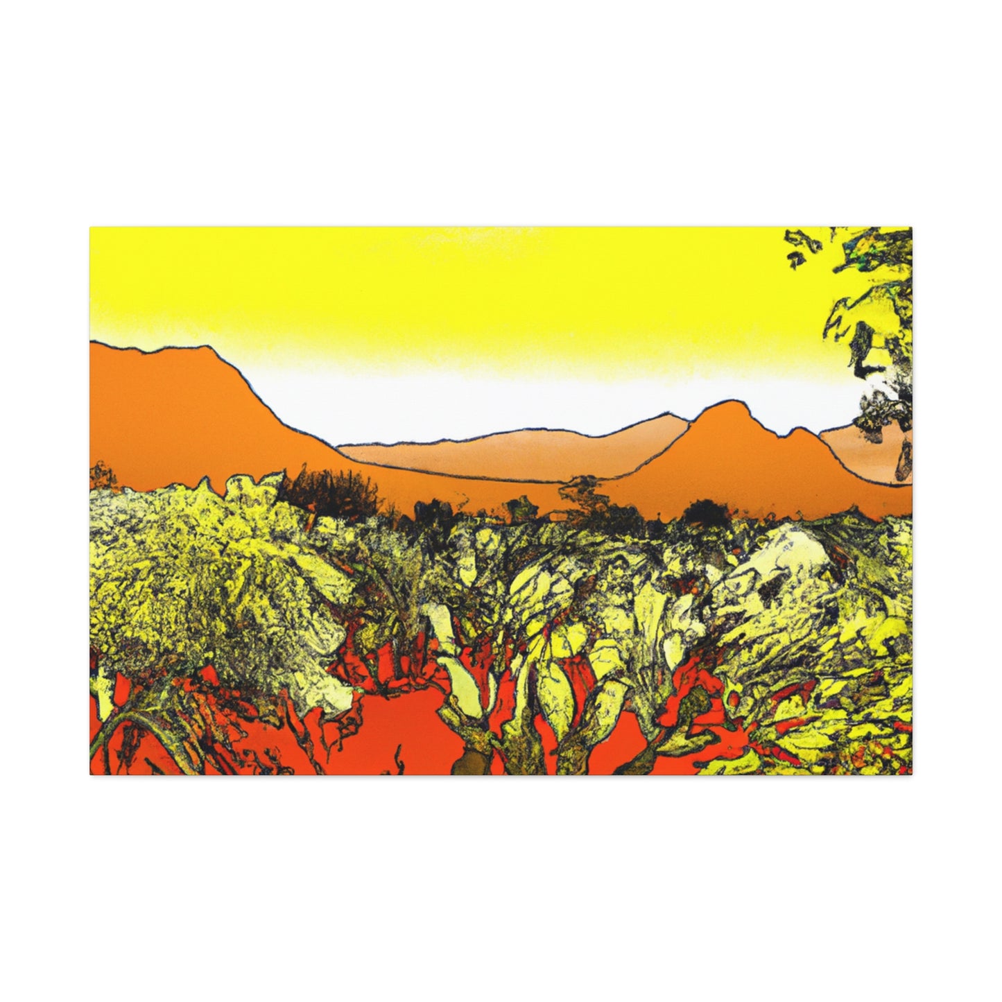Cactuston - Landscape - Canvas