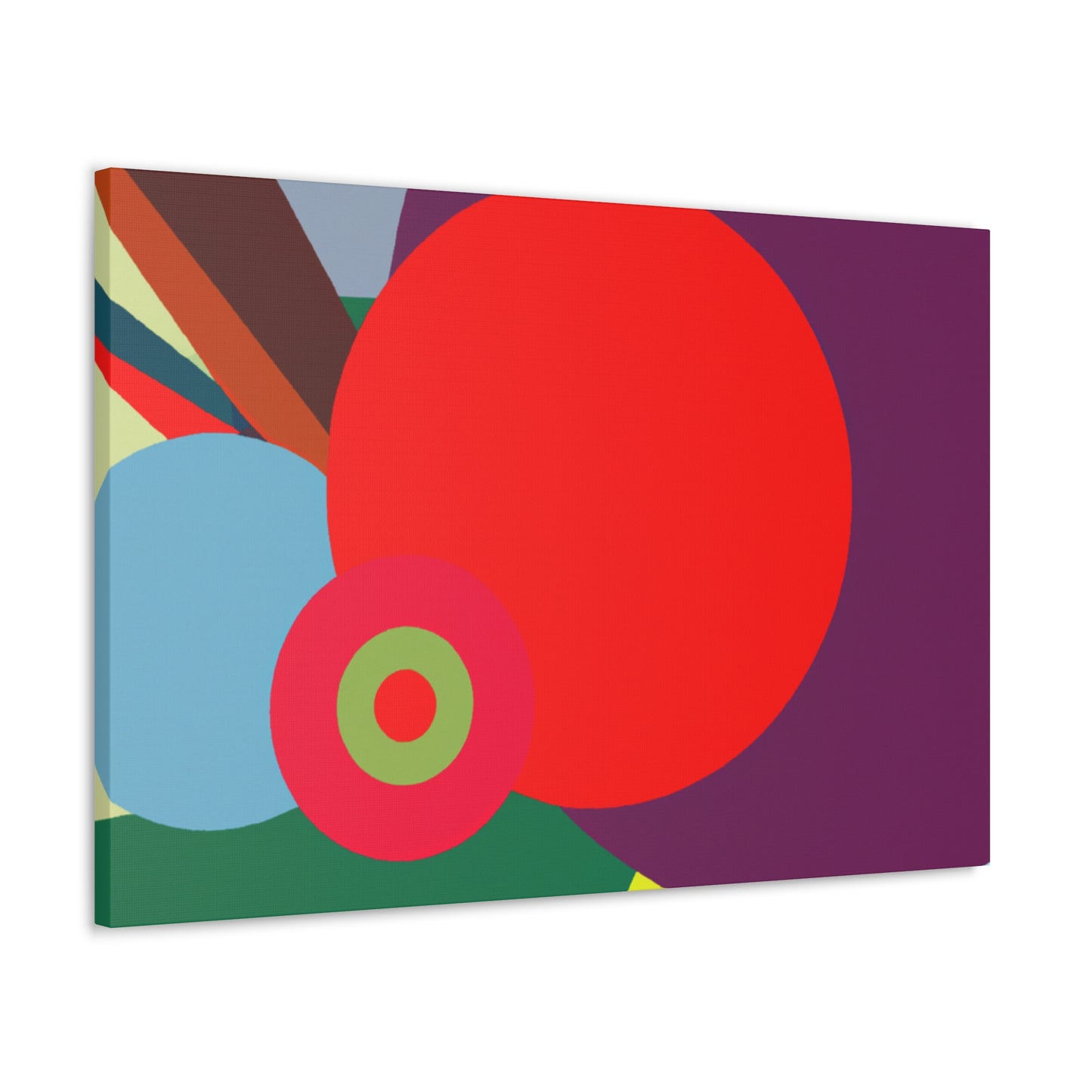 "Cheerful Vibes - Midcentury" - Canvas
