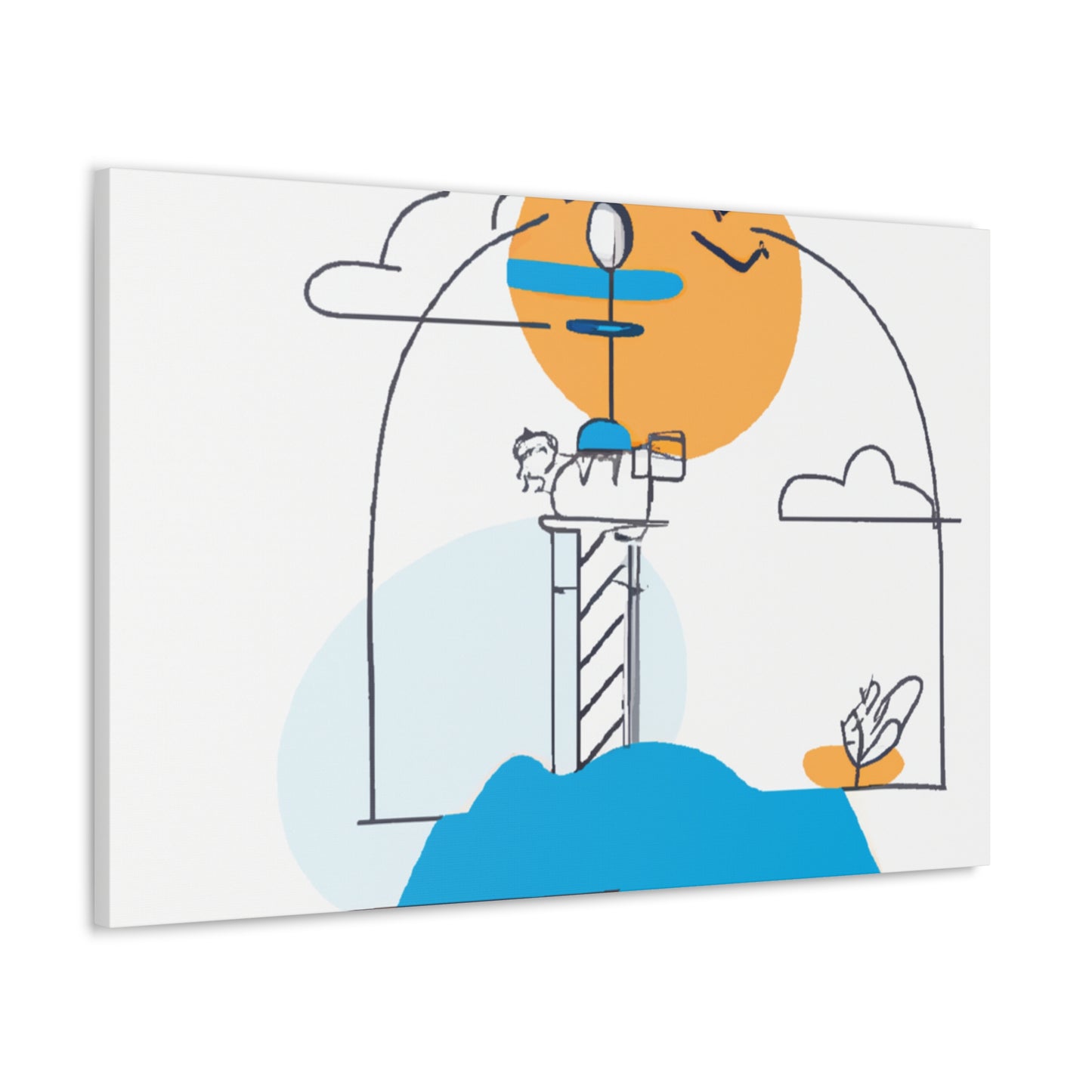 Lighthouse keys - Minimalism - Canvas