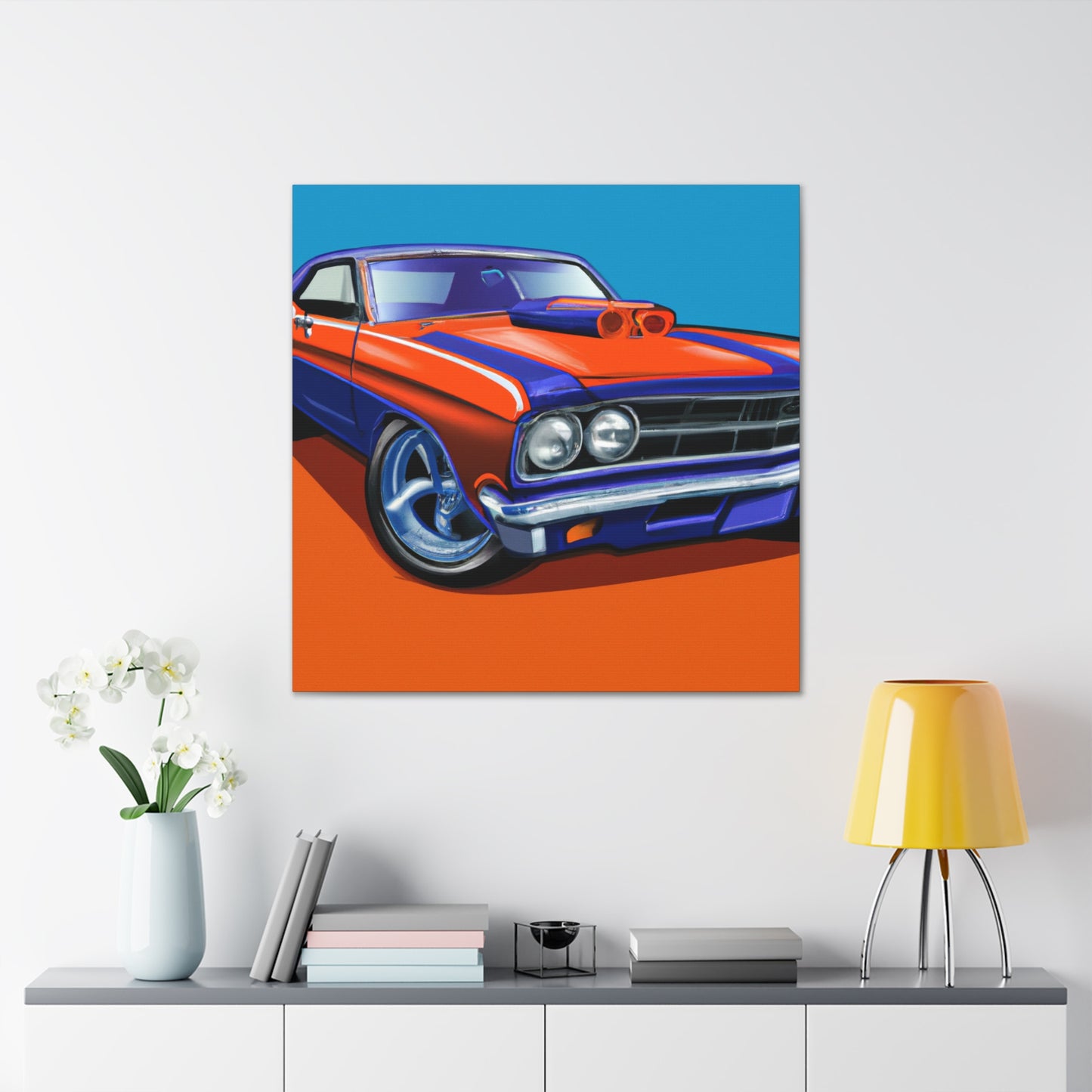 The Mustang Streaker - Automobile - Canvas