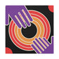 Cascading Charm - Midcentury - Canvas