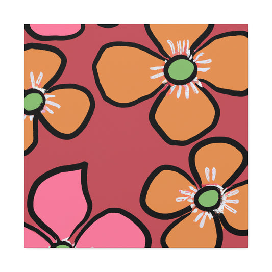 Blossomy - Floral - Canvas