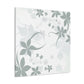 Grey Vine - Floral - Canvas