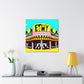 Rock 'n' Roll Drive-In Diner. - Pop Art Canvas