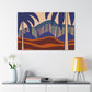 Vibey Tropics- Midcentury Canvas