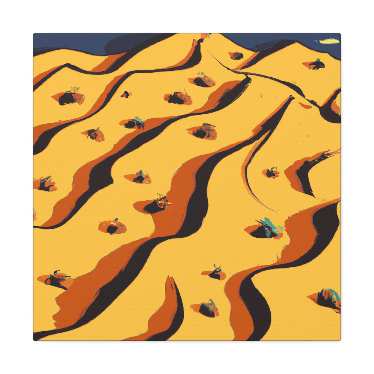 Time Sandy Keeper - Vintage Contemporary - Desert Canvas