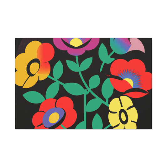 Frenzy Mammoth - Floral Canvas