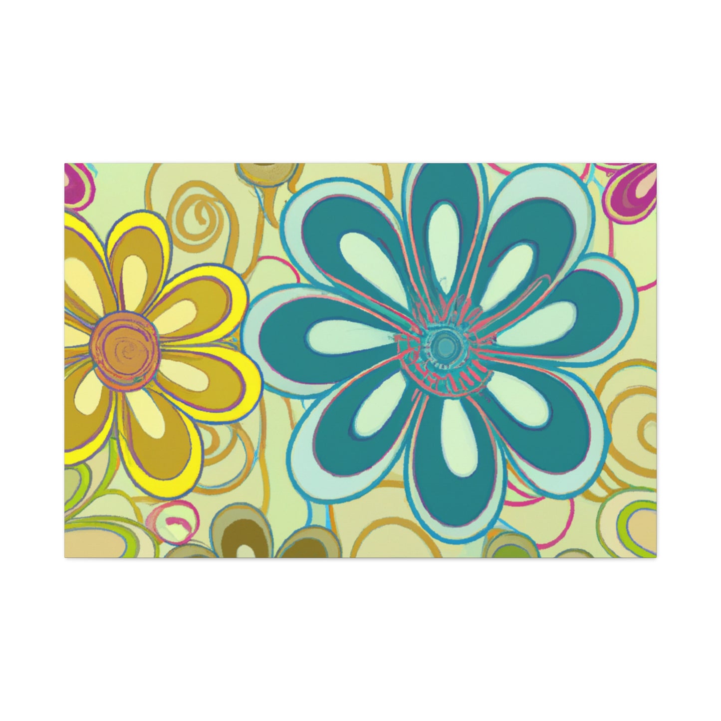 Blossomy - Floral - Canvas