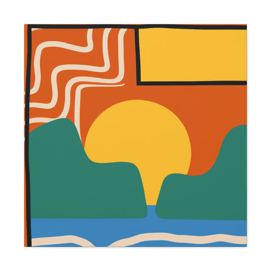 Geometric Groove - Midcentury - Canvas