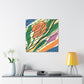 Goldenglare Flower - Midcentury Canvas