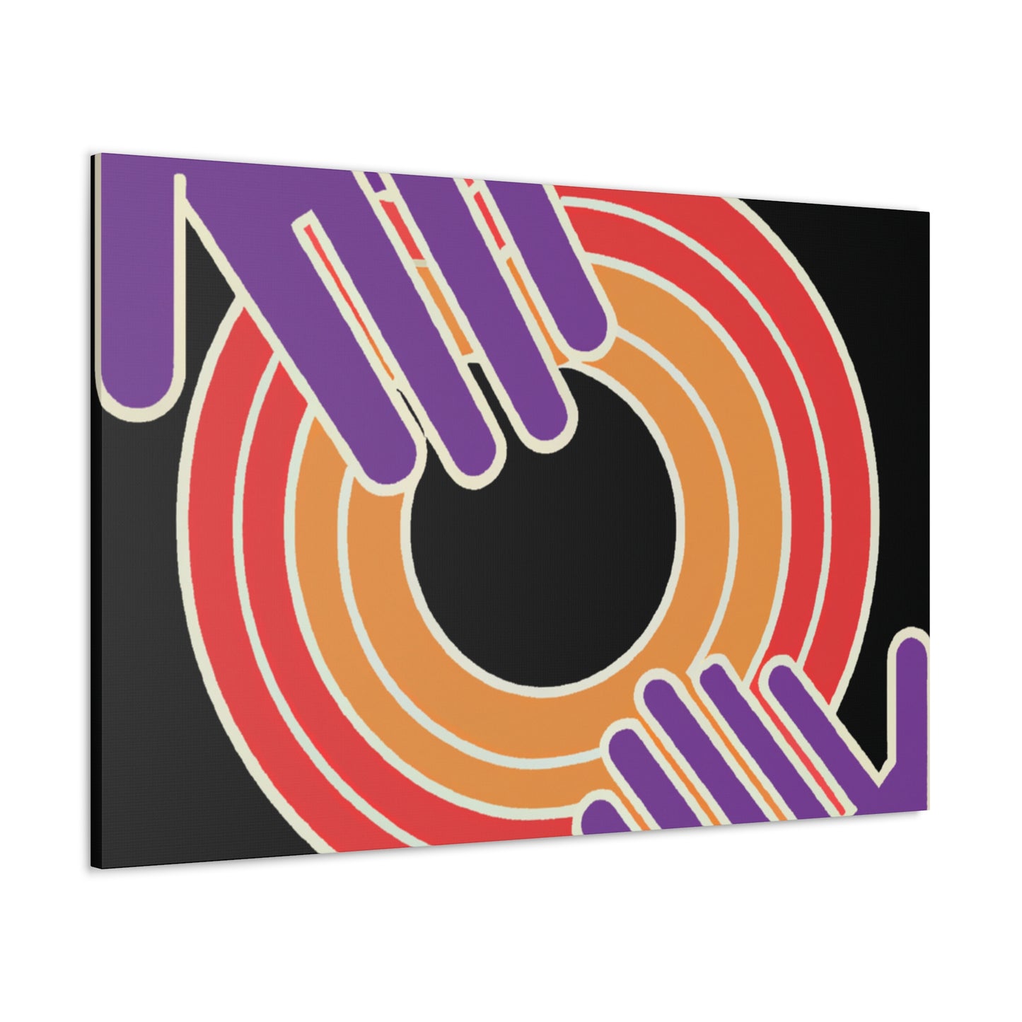 Cascading Charm - Midcentury - Canvas